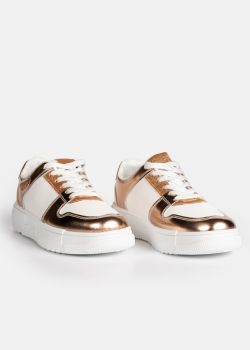 Arte Piedi Mika Γυναικεία Αθλητικά Παπούτσια Sneakers σε Λευκό - Χρυσό Χρώμα
