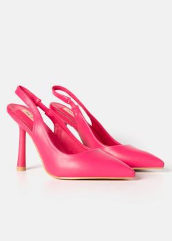 Arte Piedi Naila Γυναικείες Γόβες Slingback Μυτερές με Λεπτό Τακούνι, Ροζ