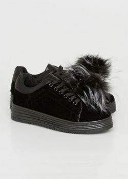 Duffy Γυναικείο Suede Sneaker | Μαύρο