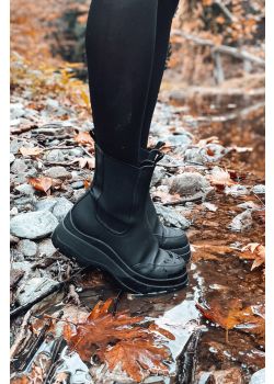 Arte Piedi Nadia Γυναικεία Μποτάκια Γαλοτσάκια Αρβυλάκια με Λάστιχο (Chelsea Boots), Μαύρο