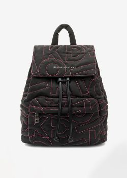 Arte Piedi Addison Γυναικεία Τσάντα Πλάτης Backpack, Μάυρο - Ροζ