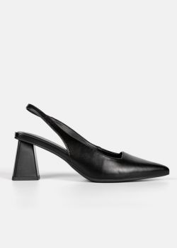 Scarlett Slingback Γόβες Μυτερές, Μαύρο