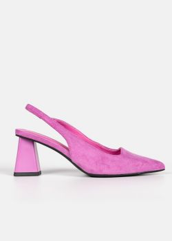 Arte Piedi Scarlett Γυναικείες Γόβες Slingback Suede Μυτερές, Ροζ - Λιλά