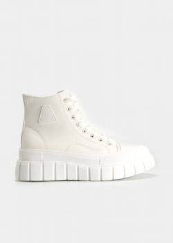 Arte Piedi Symone Γυναικεία Αθλητικά Παπούτσια Sneaker Μποτάκια, Λευκό